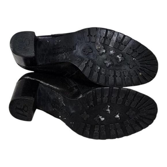 Paul Green rocking ankle boots black suede and metallic leather women's Size 7.5 - Picture 7 of 13